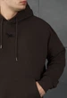Худі Staff dark brown logo oversize XS - изображение 3