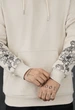 Мужской Худи Staff Бежевый Оверсайз С Принтом Змея И Цветы Staff Snake & Flowers Oversize XXL (376068) - изображение 3