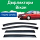 Дефлектори бічних вікон Toyota Corolla VI (E90) Тойота Королла 6 седан 1987-1991 вітровики - зображення 1