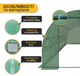 Садова теплиця парник LEOBRO Garden 18м2 Green (LB-G105-GRN) - изображение 6