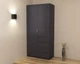 Шкаф двухдверный Kristal 1 Kontinent Антрацит 100х52х210 см - изображение 3
