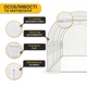 Садова теплиця парник LEOBRO Garden 10м2 White MultiDoor (LB-G112-WHT) - зображення 5