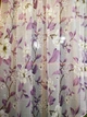 Кухонная занавеска готовая арка Летиция батист яблочный цвет сиреневая 280*170см - изображение 4