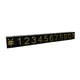 Набір пластикових цінників Lesko SJX-HDY-XH-0-9 Black+Gold із цифрами 100 шт для товарів на вітрину 132*15 мм - зображення 2