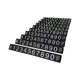 Набор пластиковых ценников Lesko SJX-HDY-XH-0-9 Black+Silver с цифрами 100 шт для товаров на витрину 132*15 мм - изображение 1