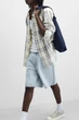Шорти Zara Straight Fit блакитний 8062/480/406 34 - изображение 5