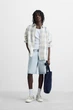 Шорти Zara Straight Fit блакитний 8062/480/406 34 - изображение 10