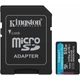 Карта памяти Kingston microSDXC Canvas Go! Plus 512GB Class 10 UHS-I U3 V30 A2 + SD адаптер (SDCG4/512GB) [139172] - изображение 2