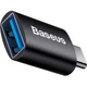 Переходник Baseus Ingenuity Series Mini OTG Adaptor USB-C to USB-A Black (ZJJQ000001) [78667] - изображение 1