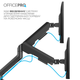 Настільне кріплення для двох моніторів OfficePro MA452B із пружиною 17-35" 2~12 кг Black - зображення 13