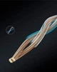 Патч-корд Ugreen NW101 Cat 6 U/UTP Pure Copper Ethernet Flat Cable 0.5m Black (50183) [100048] - изображение 3