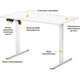 Компьютерный игровой стол Mealux PowerDesk Lite White (EVO-201 Lite W/W) [111797] - изображение 2