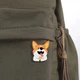 Брошь-значок BROCHE бижутерия Животные Улыбчивый Корги оранжевая BRGV115059 - изображение 6
