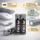 Аккумуляторные батарейки AAA PKCELL AAA-900 USB-C 900mWh с разъемом Type-C | 2 шт. в комплекте | - изображение 1