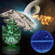 3D Ночник "Звездные Войны" (4 пластины: R2D2, Death Star, Falcon, Chewbacca), Пульт, 16 цветов - изображение 6