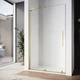Двері у нішу Koer Walk-In розсувні Sr SD07-120x200-R-TR-12 прозоре скло Easy Clean 8мм Матове золото KR5774 - зображення 5