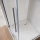 Двері у нішу Koer Walk-In розсувні Sr SD07-120x200-L-TR-01 прозоре скло Easy Clean 8мм Хром KR5686 - зображення 3