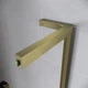 Двері у нішу Koer Walk-In розсувні Sr SD07-120x200-R-TR-12 прозоре скло Easy Clean 8мм Матове золото KR5774 - зображення 4