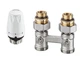 Комплект нижнего подключения радиатора IMI Heimeier DXVTRIMP12 (1/2" x 3/4" прямой, M30x1.5) - изображение 1
