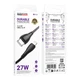 Кабель USB Borofone BX121 Type-C to Lightning PD27W Чорний - зображення 3