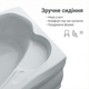 Ванна Swan Adele 170x110см левая акриловая с сиденьем угловая антискользящая без ножек и обшивки для дома спа - изображение 6