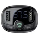 АЗП FM модулятор Baseus S-09A 10W (2USB-A) (CCMT) Black - зображення 5
