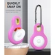 Чохол-брелок TPU протиударний для AirTag MOKO Ring Pink, Orange (комплект 2 кольори) - изображение 7