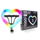 Лампа RGB JM33-13 33cm (Heart Style) з трьома тримачами Чорний - зображення 2