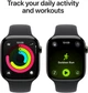 Смарт-годинник Apple Watch Series 11 GPS + Cellular 46mm Slate Titanium Case with Black Sport Band - M/L (MFD24) - зображення 4