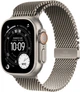 Smartwatch Apple Watch Ultra 3 GPS + Cellular 49mm Natural Titanium Case with Natural Titanium Milanese Loop - L (MF0E4) - obraz 1