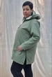 Женская двухсторонняя демисезонная куртка Mishele 3016-1 Оливковый, 48 - изображение 7