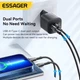 Зарядное устройство ESSAGER 20W GaN USB Type-C Быстрая зарядка QC3.0+PD3.0 для Apple iPhone, iPad, Samsung, Xiaomi Black (ES-CD31) - изображение 2