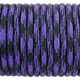 Шнур-паракорд (Paracord Type III 550 - 4 мм) Camo Black & Violet 188 10 м. - изображение 1