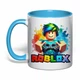 Чашка з друком "Roblox" (колір блакитний) (36536) - зображення 1