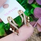Серьги Xuping Jewelry длина 2.2см ширина 9мм медицинское золото позолота 18К с1509 - изображение 3