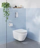 Унитаз подвесной Grohe Euro Ceramic 102485SH00 безободковый альпин-белый без сиденья - изображение 14