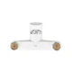 Смеситель для ванны Plamix CEZAR-009 EURO SET White, со шлангом, лейкой и кронштейном (PM0692) - изображение 3