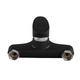 Смеситель для ванны Plamix CEZAR-009 EURO SET Matte black, со шлангом, лейкой и кронштейном (PM0693) - изображение 3
