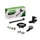 Змішувач для ванни Plamix CEZAR-006 EURO SET Matte black, зі шлангом, лійкою та кронштейном (PM0690 - зображення 6