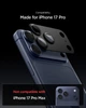 Стекло на камеру Spigen EZ Fit Optik Pro XL 1-Pack для iPhone 17 Pro Black (AGL10644) - изображение 4
