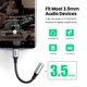 Переходник USB-C to 3.5mm M/F 0.10m AV161 Ugreen (80154) - изображение 3
