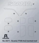 Збірна модель 1:24 вантажівка Scania S770 4x2 Normal Roof "Grey Cab" Italeri 3971 - зображення 4