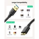 Дата кабель USB 3.0 AM to Micro B 1.0m US130 black Ugreen (10841) - изображение 2