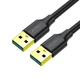Дата кабель USB 3.0 AM/AM 3.0m US128 black Ugreen (90576) - зображення 1