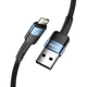 Дата кабель USB 2.0 AM to Lightning 2.0m 2.4A blue Essager (EXCL-XCA03) - изображение 2