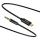 Кабель мультимедійний USB-C to 3.5mm M 1.2m black Baseus (CAM01-01) - зображення 2