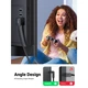 Кабель мультимедийный HDMI M to HDMI M 2.0m 90° corner HD103 black Ugreen (10173) - изображение 3