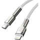 Дата кабель USB-C to Lightning 1.0m Cafule Metal PD 20W white Baseus (CATLJK-A02) - изображение 8