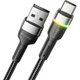 Дата кабель USB 2.0 AM to USB-C 1.0m 3A LED black Essager (EXCT-XCD01) - зображення 2