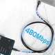 Дата кабель USB 2.0 AM to USB-C 3.0m 100W black Essager (EXC7A-CGC01-P) - изображение 3